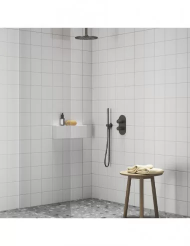 Termostatinis potinkinis vonios/dušo maišytuvas ESPIRIT, Šlifuotas grafito, RAVAK