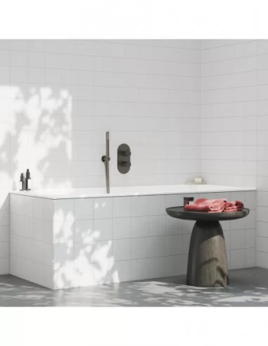 Termostatinis potinkinis vonios/dušo maišytuvas ESPIRIT, Šlifuotas grafito, RAVAK