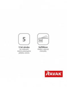 Termostatinis potinkinis dušo maišytuvas ESPIRIT, su jungikliu, Šlifuotas grafito, RAVAK