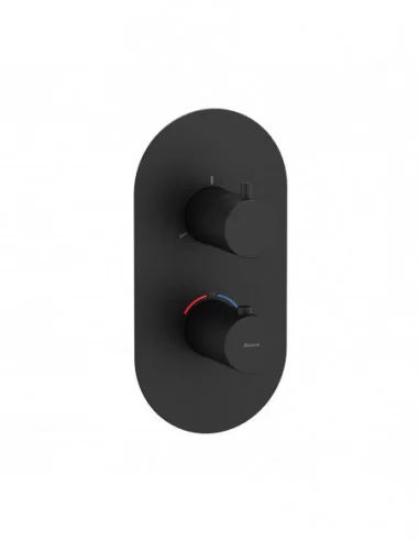 Potinkinis termostatinis Espirit maišytuvas, Juodas matinis, RAVAK