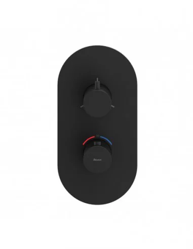 Potinkinis termostatinis Espirit maišytuvas, Juodas matinis, RAVAK