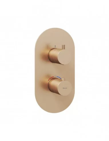 Potinkinis termostatinis Espirit maišytuvas, Šlifuotas rožinis auksas, RAVAK