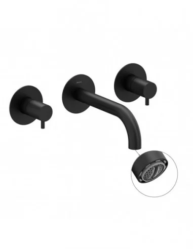 Sieninis maišytuvas Espirit, Juodas matinis, RAVAK