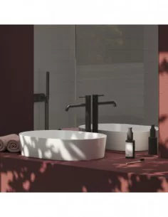 Praustuvo maišytuvas ESPIRIT 340 mm, Šlifuotas grafito, RAVAK