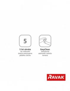 Vonios maišytuvas Espirit ES 021, Šlifuotas grafito, RAVAK