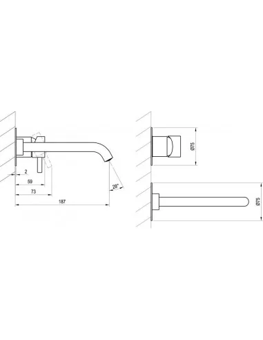 Potinkinis maišytuvas ESPIRIT, Šlifuotas grafito, RAVAK