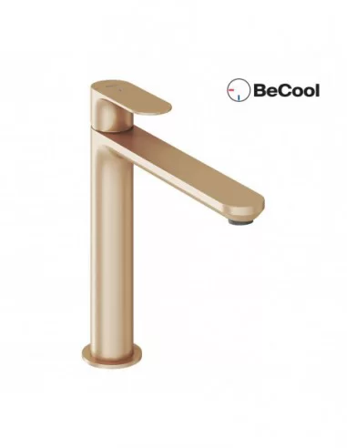 Maišytuvas ELEGANTA 220mm su BeCool funkcija, Šlifuotas rožinis auksas, RAVAK