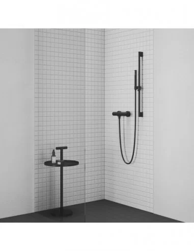 Sieninis dušo maišytuvas Espirit 150 mm, be dušo komplekto, Juodas matinis, RAVAK