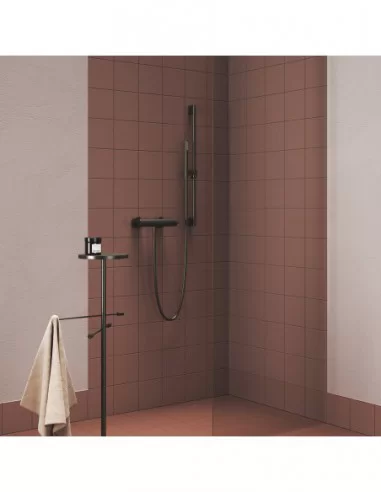 Sieninis dušo maišytuvas Espirit 150 mm, be dušo komplekto, Šlifuotas grafito, RAVAK