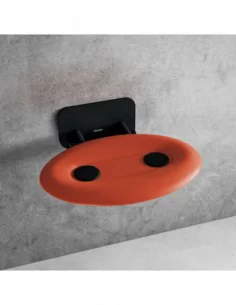 Atlenkiama sėdynė OVO P II, Juoda, RAVAK