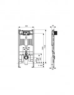Pakabinamas unitazas Laufen Pro Rimless su TECE 8cm storio rėmu ir nuleidimo plokštele