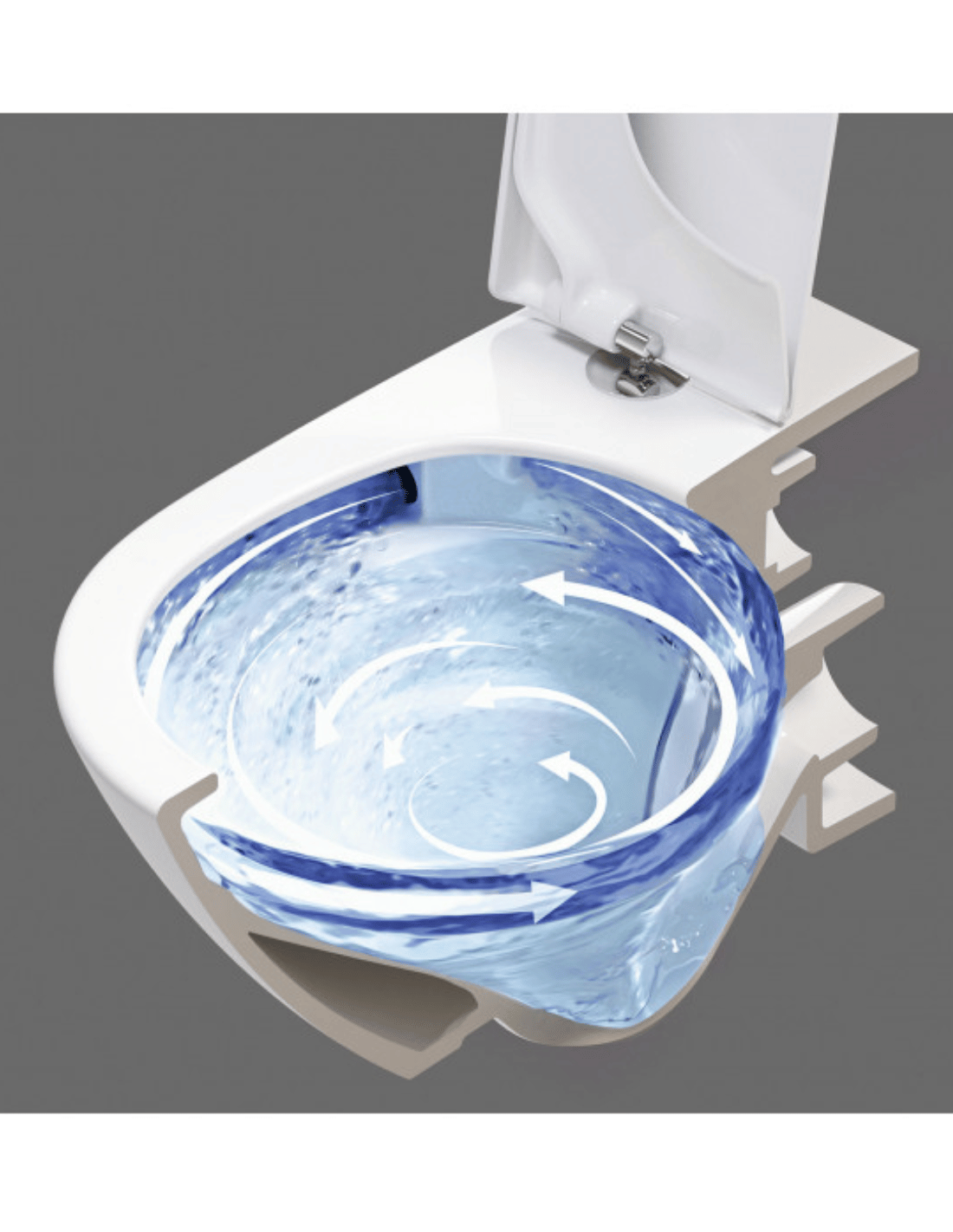Unitazas pakabinamas Subway 3.0 TwistFlush su CeramicPlus