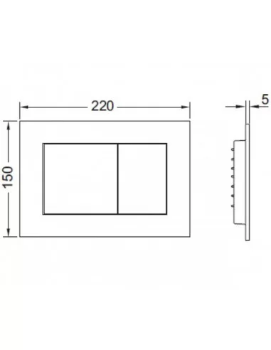 Potinkinis rėmas TeceBase su NOW chromo sp. mygtuku, Tece