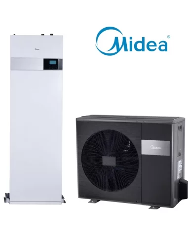 Šilumos siurblys oras-vanduo M-Thermal Arctic Split 6kW su integruotu 190l boileriu, Midea