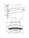 Dušo galva stacionari iš sienos Rainfinity EcoSmart 250 3 jet, Hansgrohe