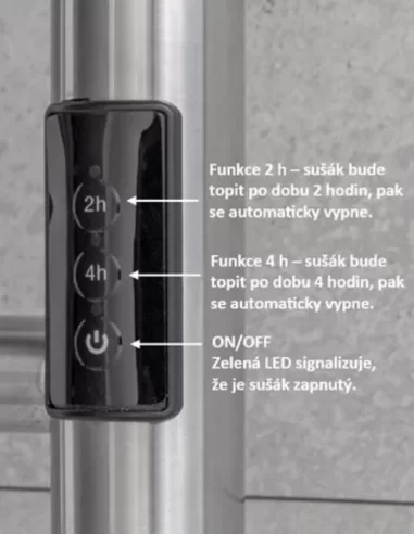Elektrinis rankšluosčių džiovintuvas PMH Lisa, LS1SS