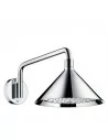 Dušo galva stacionari iš sienos Front, Hansgrohe