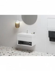 Praustuvas Lite 80/45 S su skylute, Balta, RAVAK