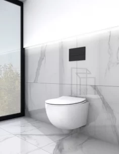 Pakabinamas unitazas BRAVA su TECEbase rėmu ir nuleidimo plokštele