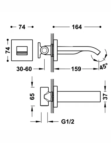 Snapas su kaskadine srove, aukso sp., TRES