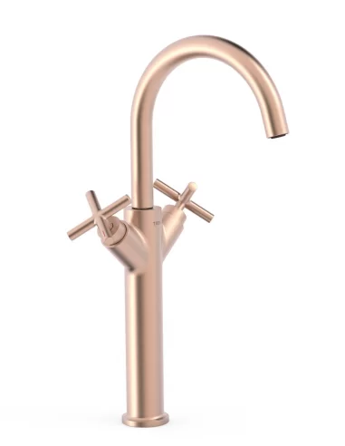 Maišytuvas praustuvui MONTBLANC XXL, rožinio aukso sp., TRES