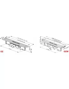 Latakas OZ Runway 750 - juodas, RAVAK