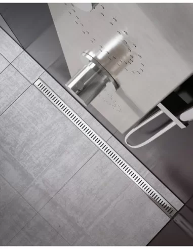 Dušo latakas ZEBRA, Nerūdijantis plienas, RAVAK