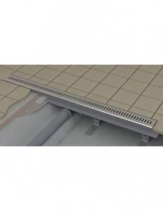 Dušo latakas ZEBRA, Nerūdijantis plienas, RAVAK