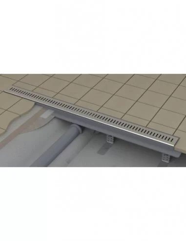 Dušo latakas ZEBRA, Nerūdijantis plienas, RAVAK