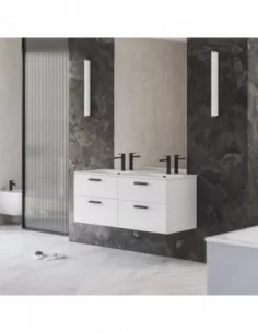 Spintelė SD Chrome II 600, Balta/balta, RAVAK