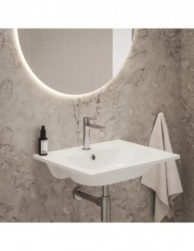 Praustuvas Chrome Slim 600/700/800, Balta, RAVAK