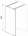 Dušo kabina Walk-In Free, Juoda, RAVAK