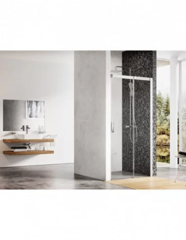 Dušo durys Matrix MSD2, Satinas, RAVAK