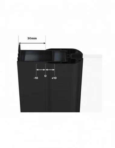 Dušo durys Chrome CSD1, Juoda, RAVAK