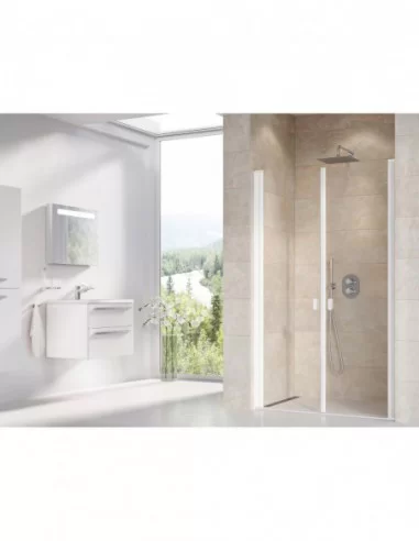 Dušo durys Chrome CSDL2, Balta matinė, RAVAK