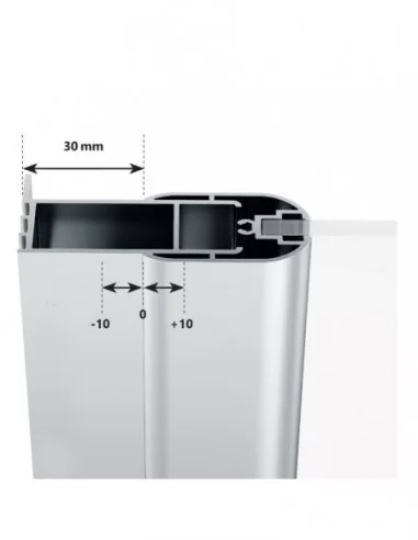 Dušo durys Chrome CSDL2, Satinas, RAVAK