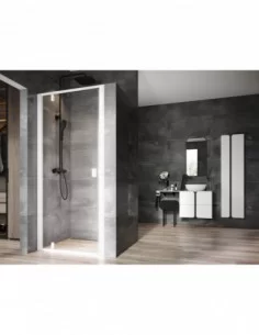 Dušo durys Nexty NDOP1, Balta matinė, RAVAK