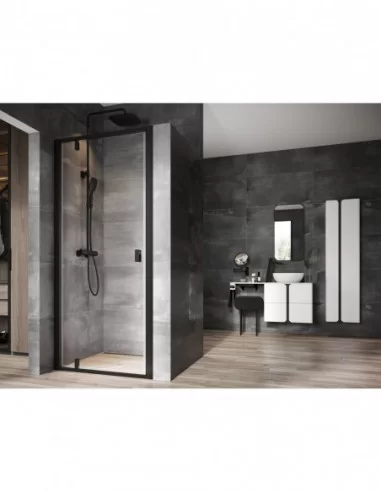 Dušo durys Nexty NDOP1, Juoda, RAVAK