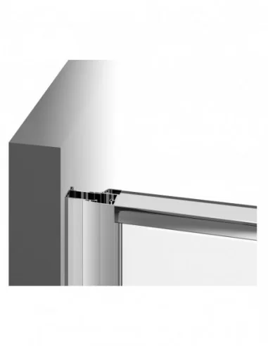 Dušo durys Nexty NDOP1, Juoda, RAVAK