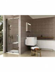 Dušo durys Pivot PDOP1, Chromo, RAVAK