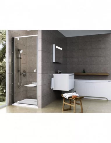 Dušo durys Pivot PDOP1, Satinas, RAVAK