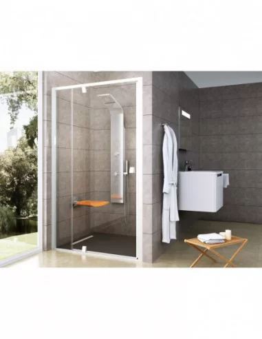 Dušo durys Pivot PDOP2, Balta, RAVAK