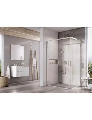 Dušo kabina Blix Slim BLSRV2K+BLSRV2K, Chromo, RAVAK