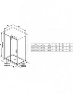 Blix Slim BLSPS stacionari sienelė, Chromo, RAVAK
