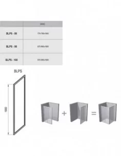 Stacionari sienelė Blix BLPS, Satinas, RAVAK