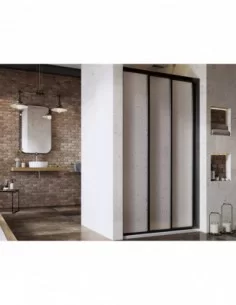 Dušo durys Supernova ASDP3, Juoda, RAVAK