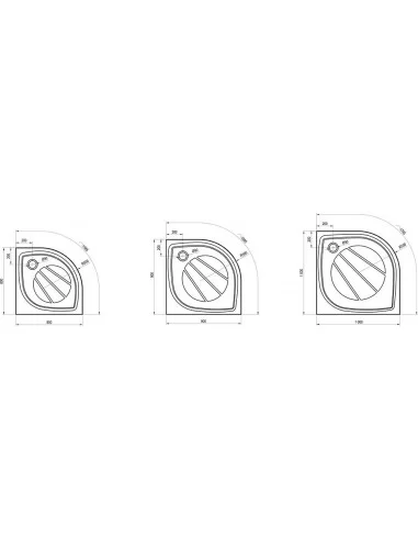 Dušo padėklas Elipso Pro, Balta, RAVAK