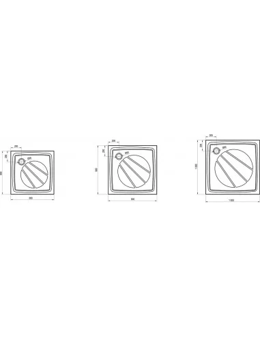 Dušo padėklas Perseus Pro, Balta, RAVAK