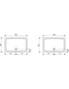 Dušo padėklas Gigant, Balta, RAVAK