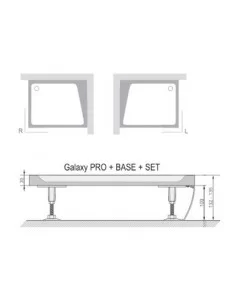 Apdailos plokštė Gigant Pro Set, Balta, RAVAK